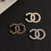Broche à revers à double lettre en fil de Xiaoxiang avec broche décorative