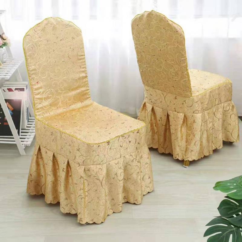 Hotel Professional Nailed Wooden Chair Chair Cover Geometric Pattern Hotel Conference Chair Cover Hotel Household Nailed Universal