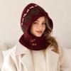 Ear Protection Knit Balaclava Warm Hooded Beanie New Korean Balaclava Hat  Women Girl