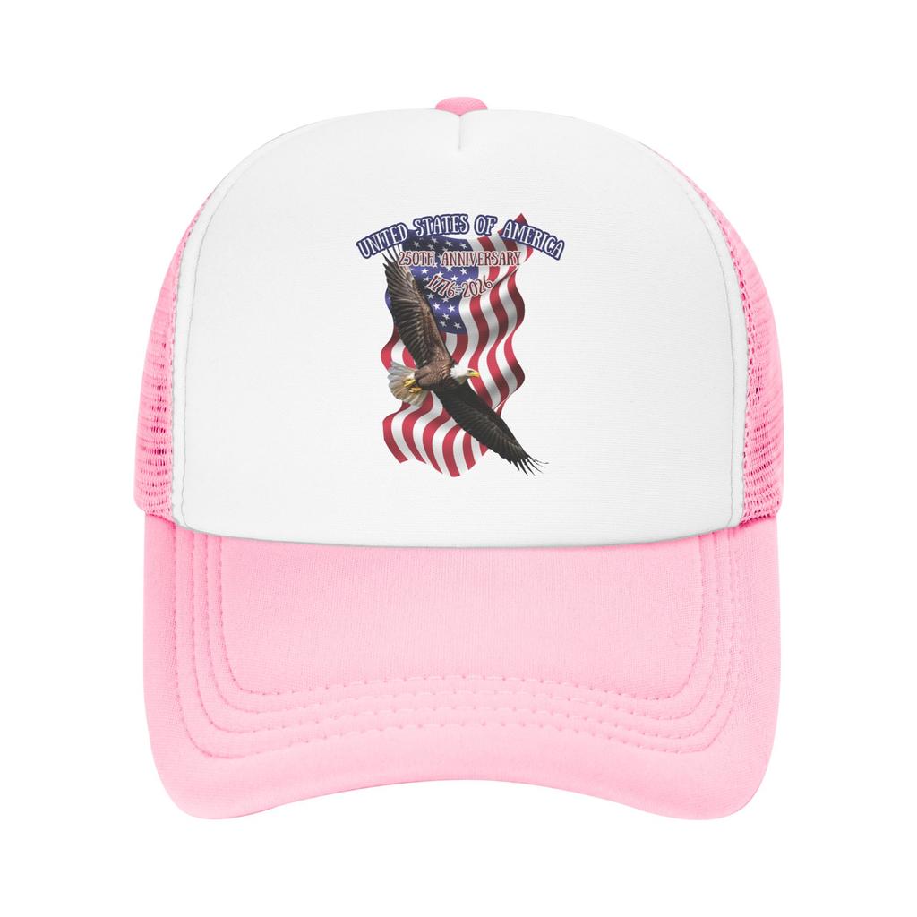 America Freedom Flight Mesh Baseball Cap Unisex Women Casual Sun Hat Years of Freedom Dad Hat Adjustable Summer Trucker Cap