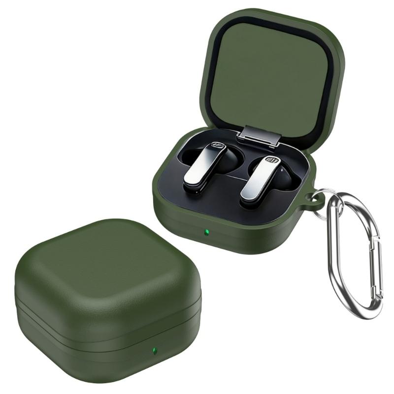 Premium TPU Hülle für Buds4 / 4Pro Ohrhörer Schale Schutzhülle Mit Haltbarkeits Schutz und Praktischem Karabiner Haken