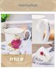 Set di Tazze Creative in Osso Porcellanato Ceramico – Tazze per Caffè, Tè, Latte, Acqua e Spazzolino da Denti