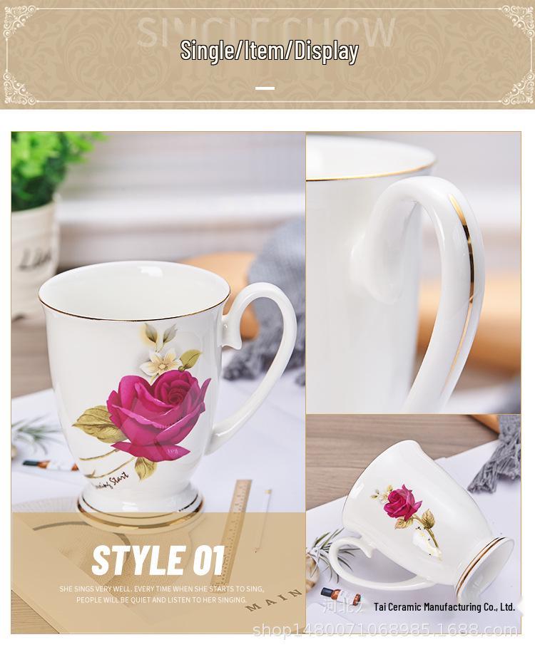 Set di Tazze Creative in Osso Porcellanato Ceramico – Tazze per Caffè, Tè, Latte, Acqua e Spazzolino da Denti