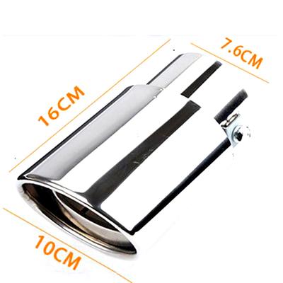 Single Tube Modified Straight Large Diameter Car Tail Throat Stainless Steel Tail Throat Exhaust Hood Exhaust Pipe Modified Spec