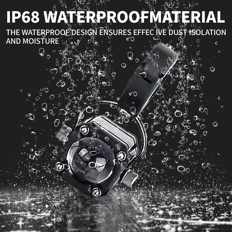 Motorcycle Led Auxiliary Headlight Spotlight Dual Color White Yellow Hi/Lo Beam Bright Driving Fog Light Waterproof Universal