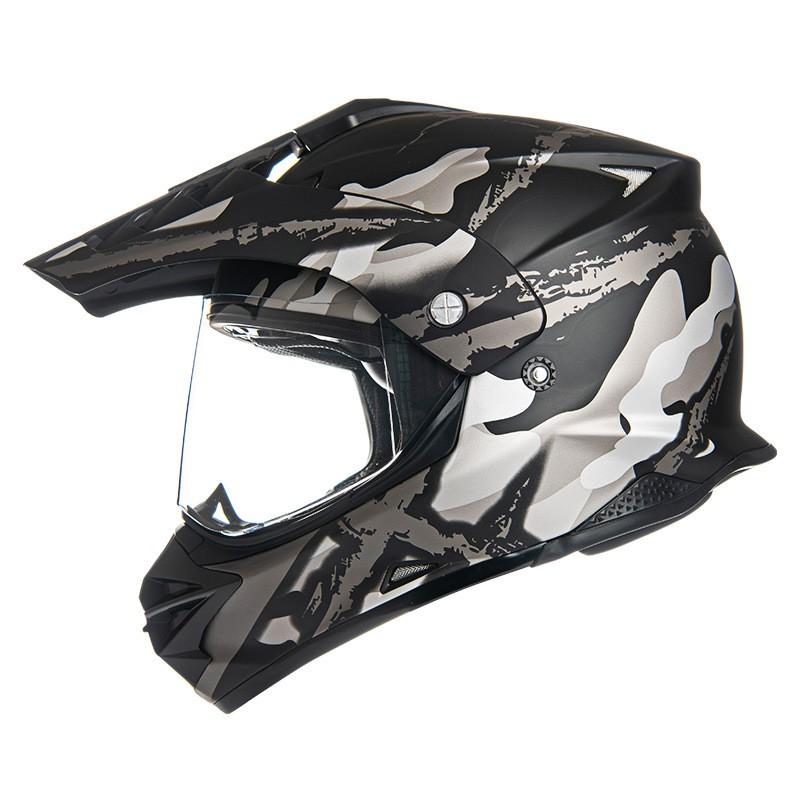 Full Face Motorcycle Helmet Off-Road Riding Adult DOT-Approved ABS All-Season Dual Sport