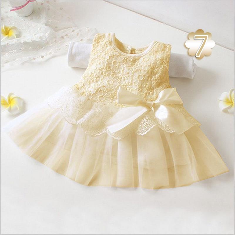 Vícebarevné princeznovské síťované šaty s mašlí bez rukávů pro dívky