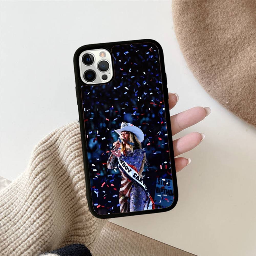 Beyonce Cowboy For iPhone 17 16 15 14 13 12 11 Mini Pro Max Plus PC+TPU Back Phone Cover