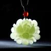Collana con Ciondolo Fiore di Loto Regalo Donna Uomo Talismani Collana Gioielli
