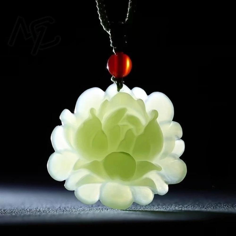 Collana con Ciondolo Fiore di Loto Regalo Donna Uomo Talismani Collana Gioielli