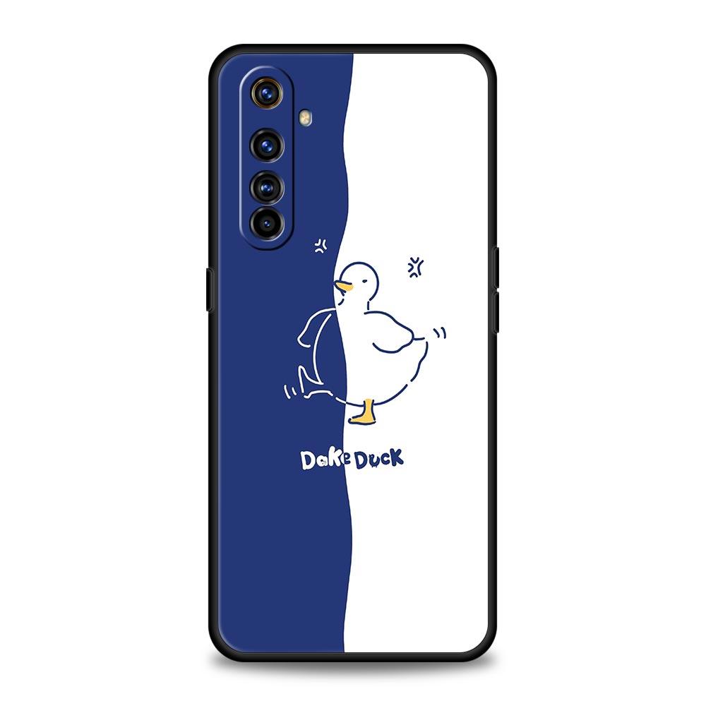 Phone Case For Realme 12 11 10 9 8 5G 7 6 GT5 GT3 GT2 Pro Plus C21 C11 C25 C35 For Realme GT Neo 2 3 3T 5 Cover Duck Art