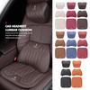 For Car Logo Neck Pillow Leather Lumbar Waist Support Accessories Panamera 911 Carrera-GT 918-Spyder 997 991 968 Cayman