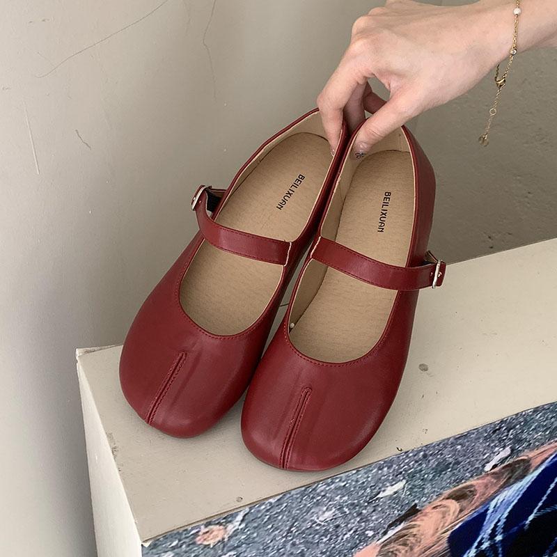 Fashion New In Summer Spring Women Flats Mary Janes Shoes Female Shallow Footwear Fashion Buckle Strap Ladies Flats Shoes