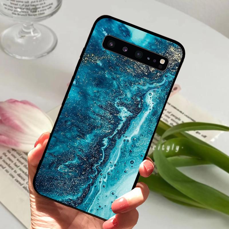Pro Samsung S10 5G Pouzdro S10 Plus Nárazuvzdorné Mramorové Černé Pouzdra Pro Samsung Galaxy S10 Plus S10e Kryt Silikonový Zadní Nárazník S10+