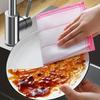 1-50pcs Anti-Oil Kitchen Towels Cotton Dishcloth Super Absorbent Non-stick Oil Reusable Cleaning Cloth Kitchen Daily Dish Towels