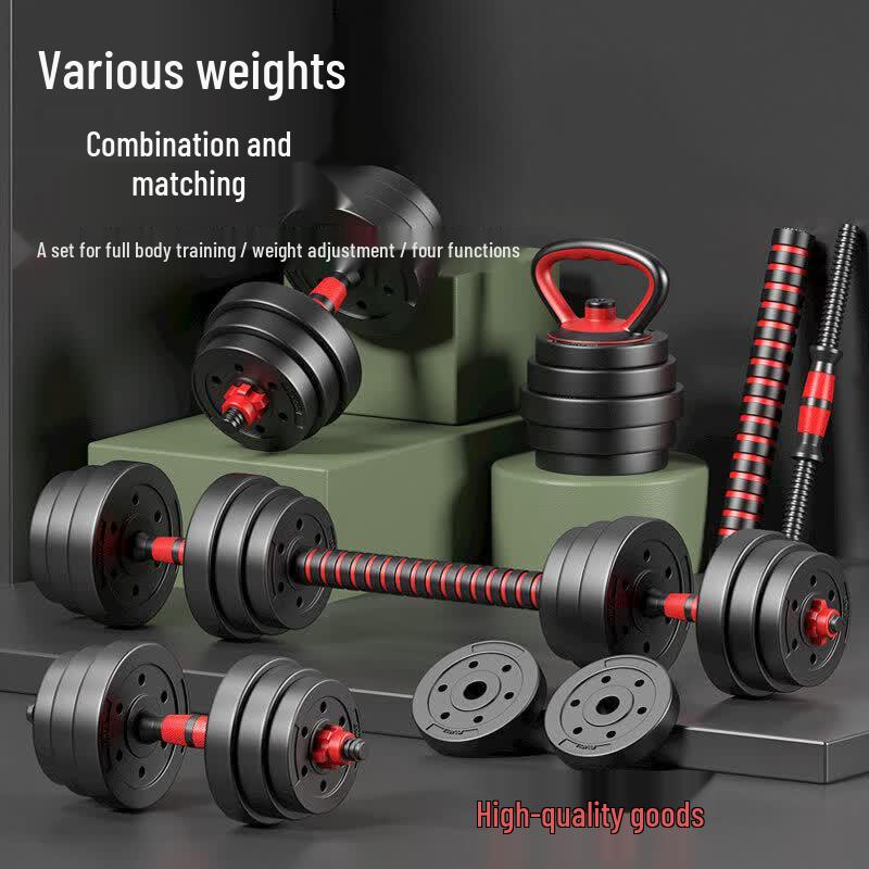 Adjustable Dumbbell & Barbell Combo Set