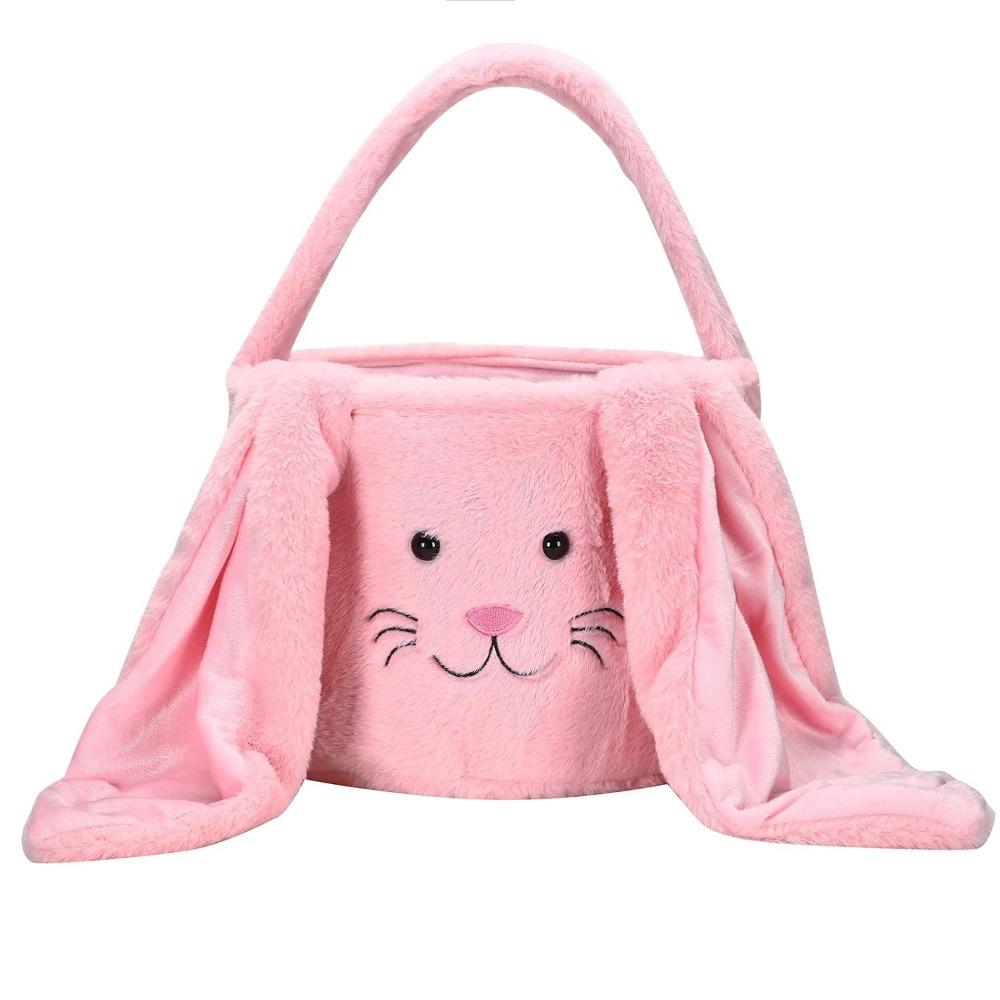 

Portable Design Bunny Handbag Large Capacity Candy Basket Bunny Storage Basket Home Organization