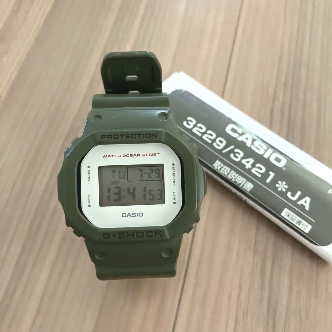 

[Б/У] Популярные цвета: CASIO G-SHOCK DW-5600M хаки и зеленый