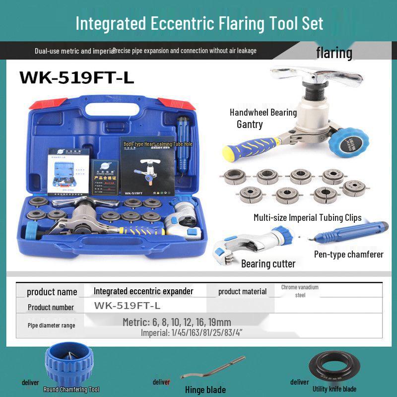 Great Sage WK-806FT Precision Eccentric Pliers & Copper Pipe Expander - Flaring Tool for AC & Refrigeration