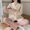 Women's French-Style Bunny Pajamas: Long-Sleeve, Spring/Autumn, Casual & High-End Home Suit