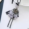 Korean Five-Petal Pearl Tassel Flower Necklace for Women