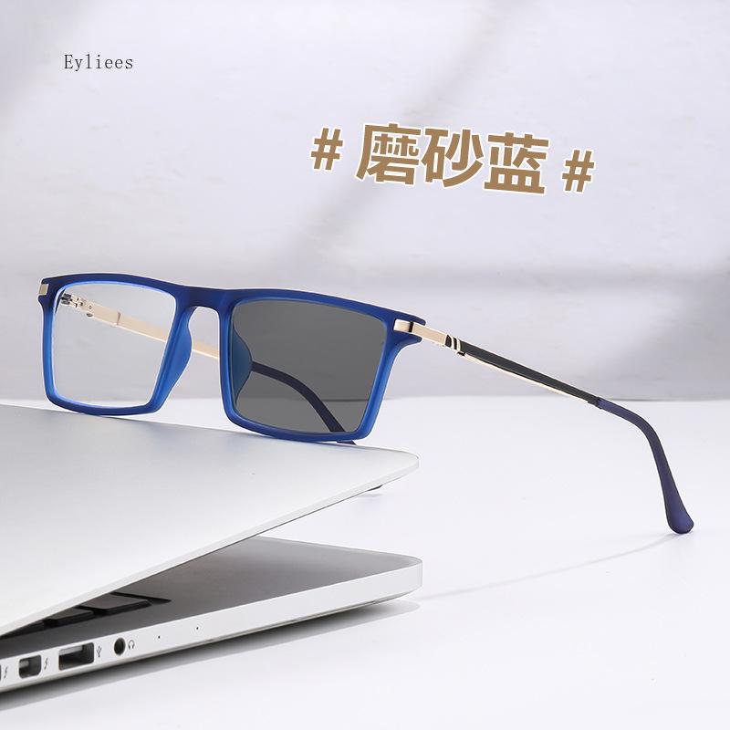 New Trendy TR90 Photochromic Multifocal Reading Glasses Outdoor Bifocal Sunglasses Sports Anti Blue Near Far Eyeglasses Gafas