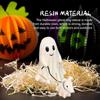 Resin Craft Ghost Walking Dog Statue Handmade Halloween Walking Dog Figurine  Boy/Girl