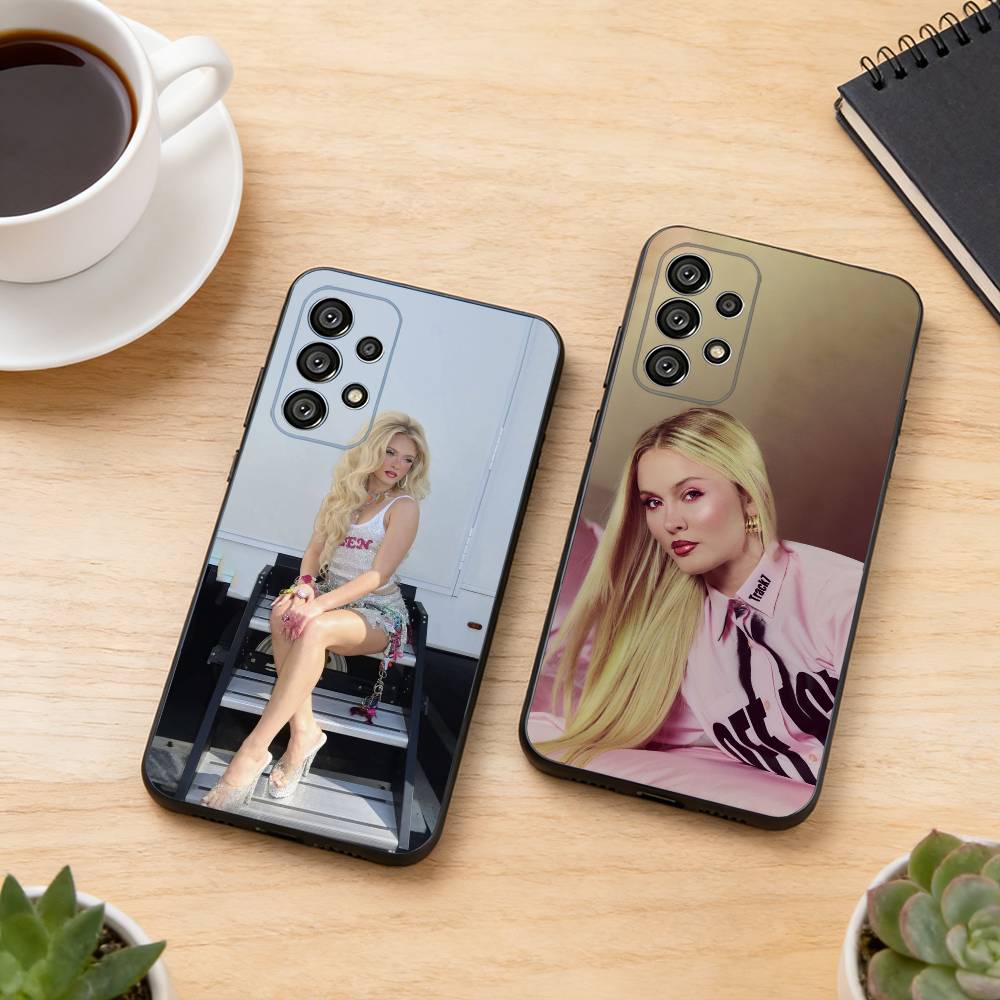 Zara Larsson V-Venus Phone Case For Samsung S25,S24,S21,S22,S23,S30,Ultra,S20,Plus,Fe,Lite,Note,10,Black Cover