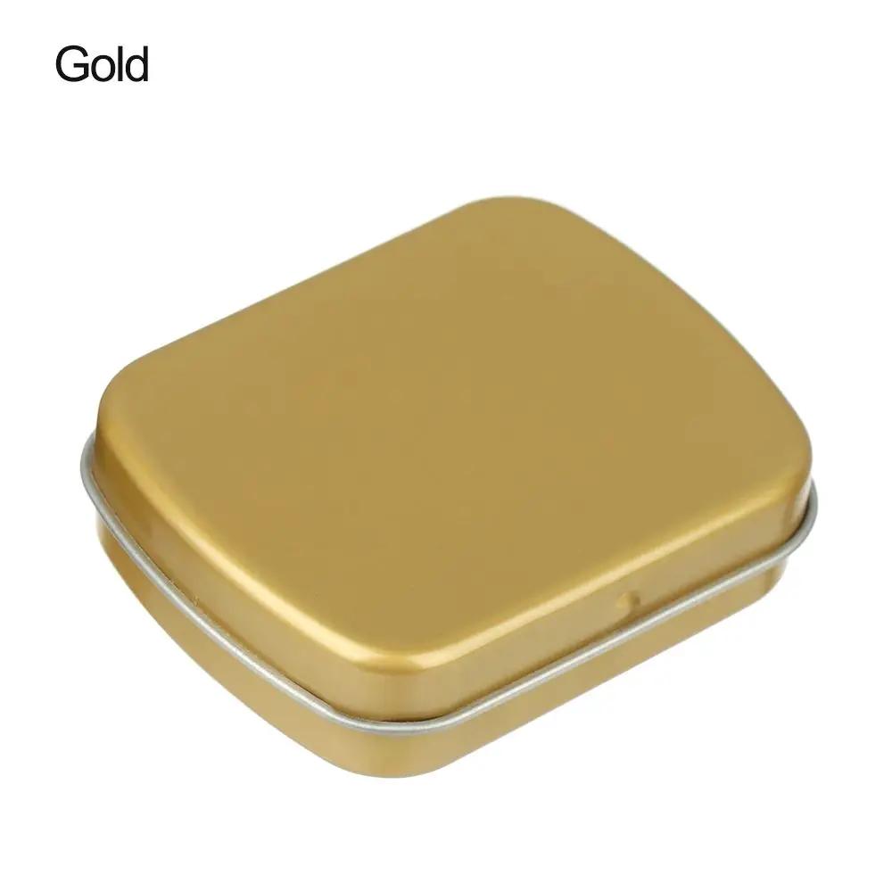 

1PC Metal Rectangular Storage Box Container with Lid Small Tin Boxes Empty Containers Silver Storage Box Case Organizer