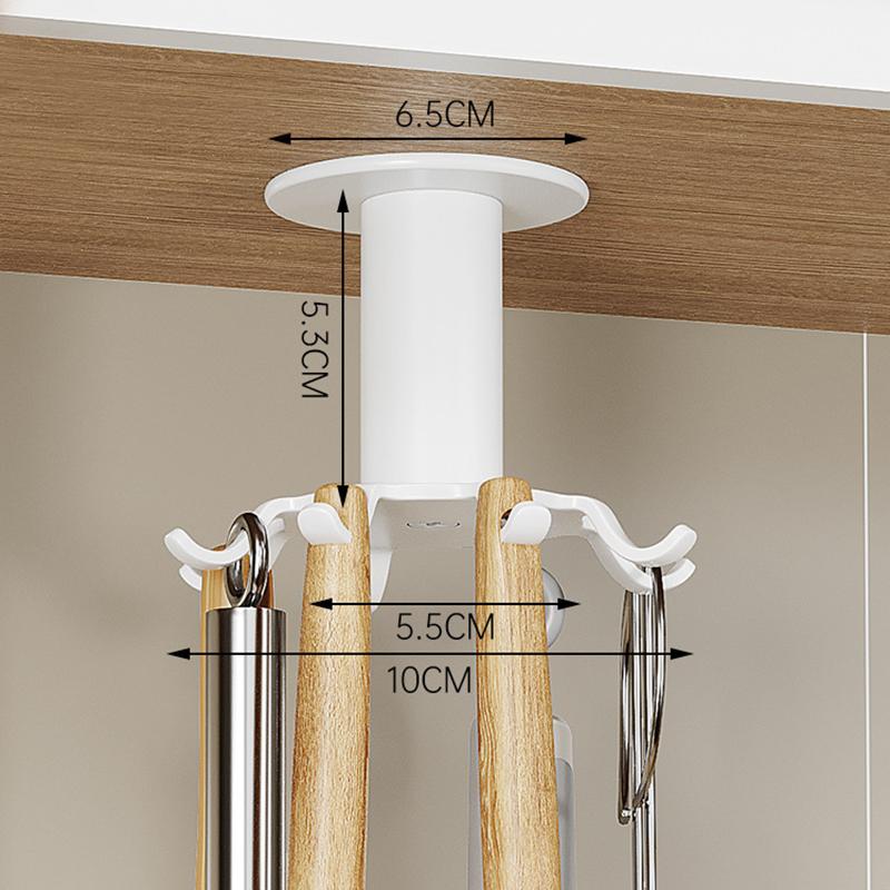

Кухонный органайзер, поворотный крючок, настенный алюминиевый стеллаж для хранения кухонных принадлежностей, аксессуары для шкафа, стеллаж для хранения Type 1