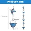 Decorative Iron Rainwater Catcher Chain For Heavy Storms Drainage And Landscape Aesthetic Upgraded Yard Hanging Decors