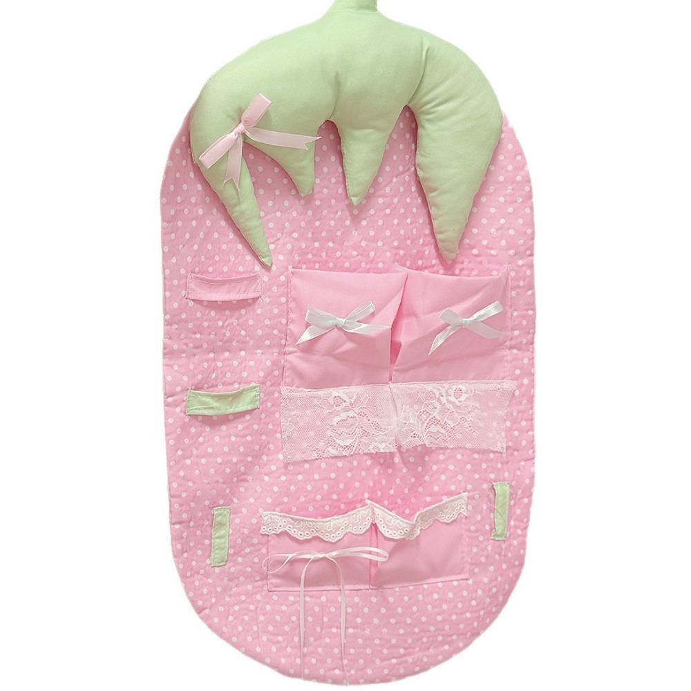 Cute Cartoon Strawberry Hanging Bag Large Capacity Space Saving Bedside Hanging Bag High Aesthetic Value Wall-mounted 5330₽