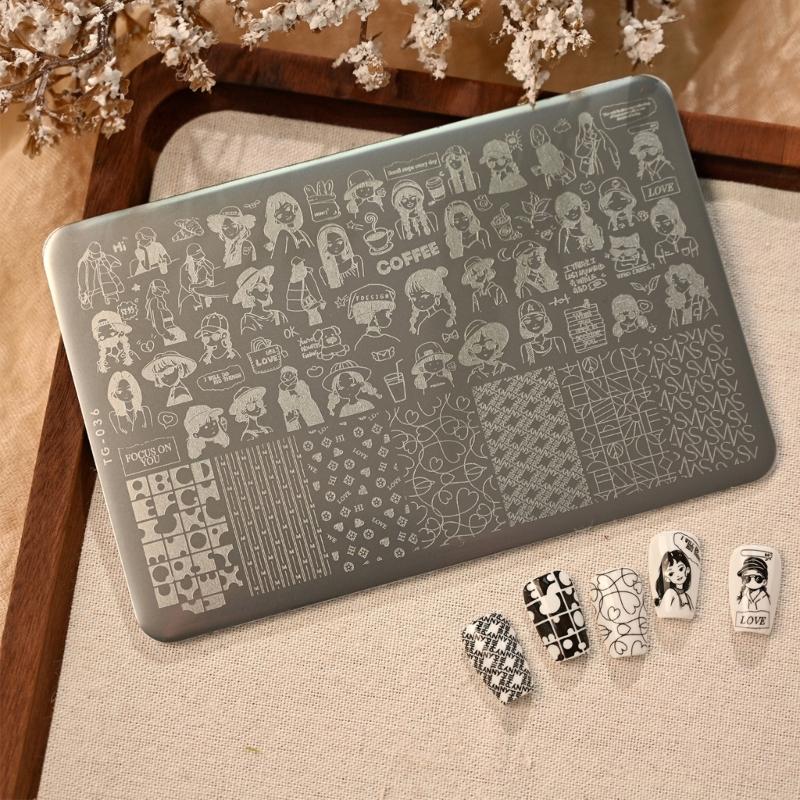 Klarer Silikon-Nageltransferstempel mit starker Edelstahlbasis für einfache Anwendung auf Nägeln Verschiedene Nagellacke