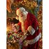 Fai da te Cartone Animato Pupazzo di Neve Pittura Diamante 5D Trapano Rotondo Completo Babbo Natale Ricamo Diamante Regalo di Natale Kit di Ricamo Regalo