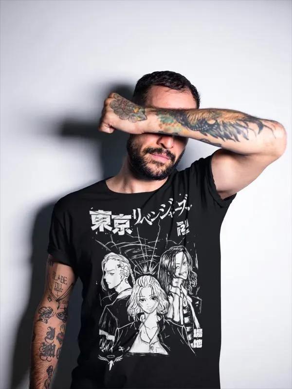 Anime Retro Mens and Womens Summer Tshirts Anime Manga Shirts Anime Enthusiast Shirts Graphic Anime Tshirts Manga Shirts