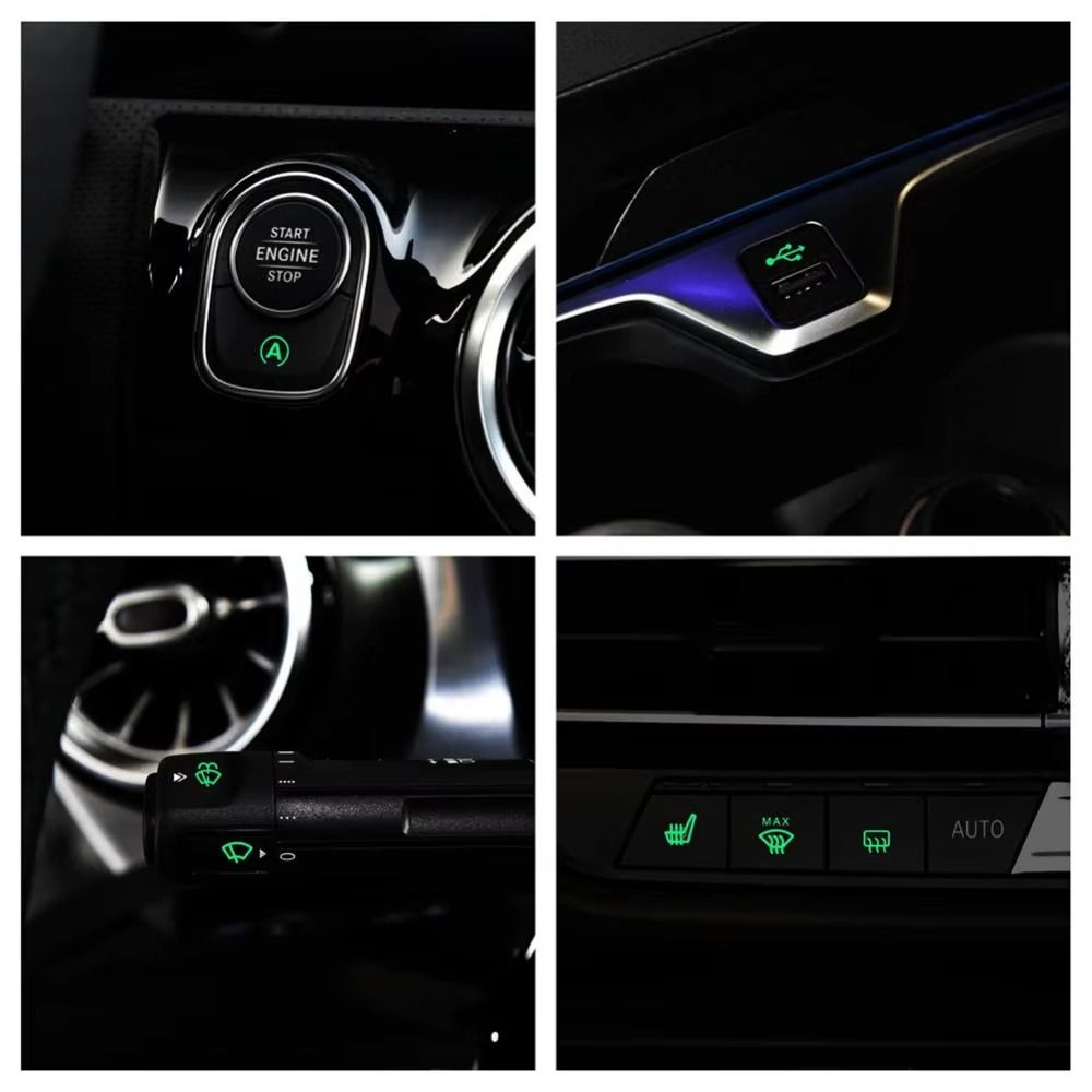 Waterproof Car Sticker Circuit Decal Glow-in-the-dark Sticker  Interior