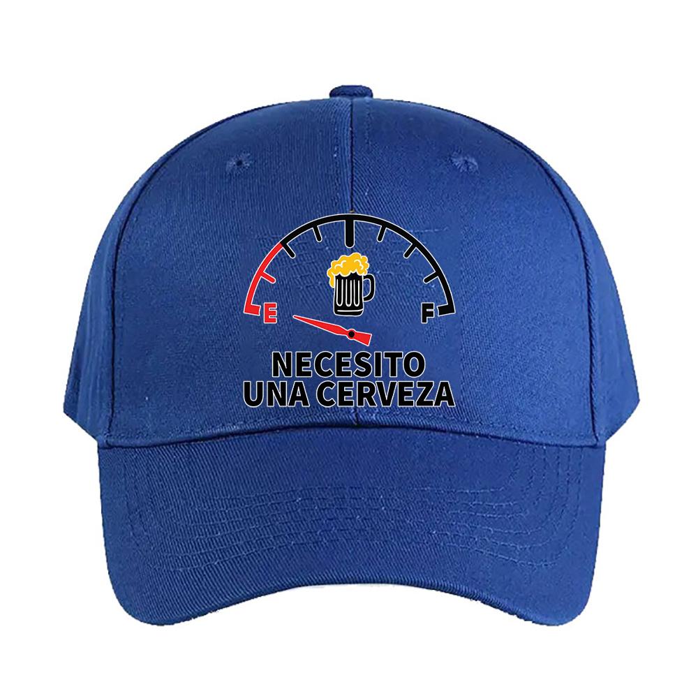 necesito cerveza Caps Summer Adult Baseball Cap Adjustable with Curved Brim Duckbill Hat Protection Sun Hats Casual