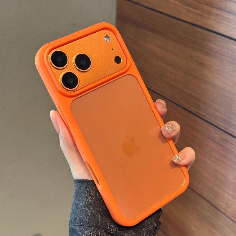 Luxury Acrylic Transparent Backboard Phone Case For iPhone 17 16 15 14 13 12 11 Pro Max Clear PC TPU Hybird Shockproof Cover