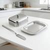 Airtight Stainless Steel Butter Dish Butter Tray Butter Keeping Box  Kitchen Tableware