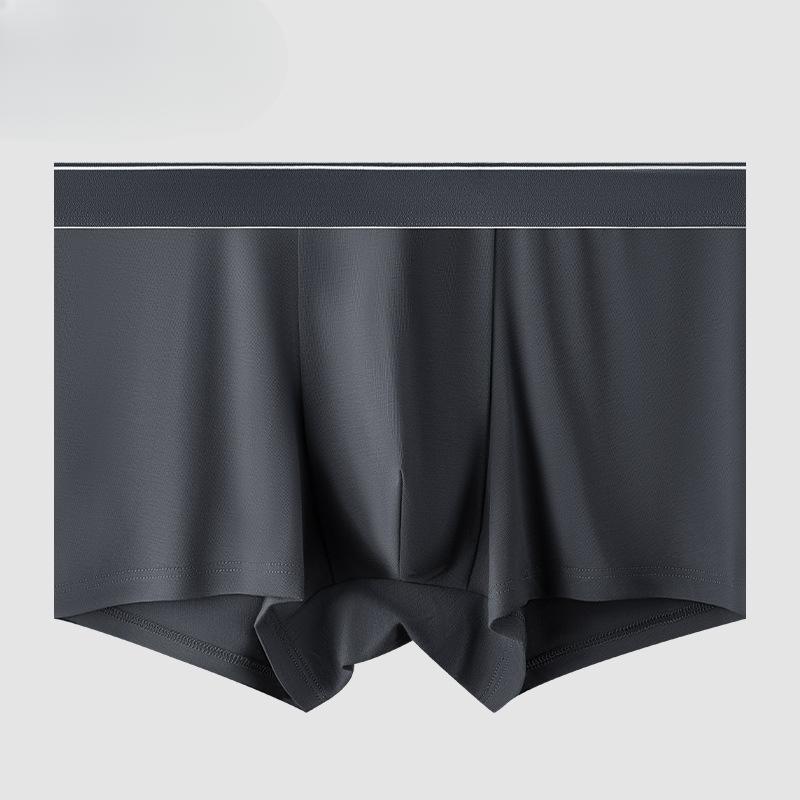 Pánské boxerky z čisté bavlny, antibakteriální, s vnitřním rozkrokem, prodyšné, pro chlapce, jednobarevné, pro mladé muže, do poloviny pasu