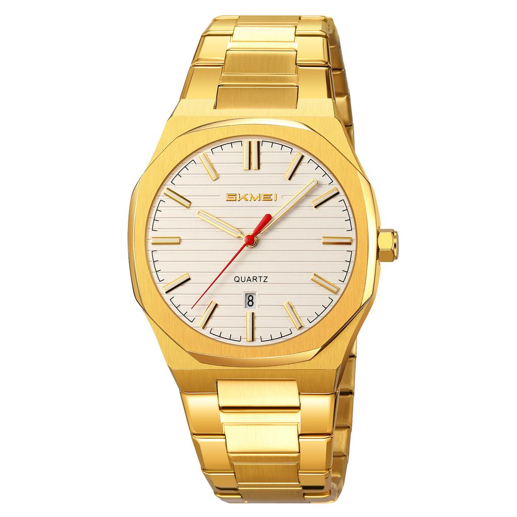 Steel belt men's watch simple business waterproof calendar quartz watch watch source