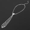Mid-Length Long Necklace Water Diamond Ties Necklace  Wedding Clothing Jewelry Accessories