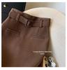 2025 Autumn/Winter High-Waisted Grey A-line Skirt - Thickened, Slimming, Hip-Hugging