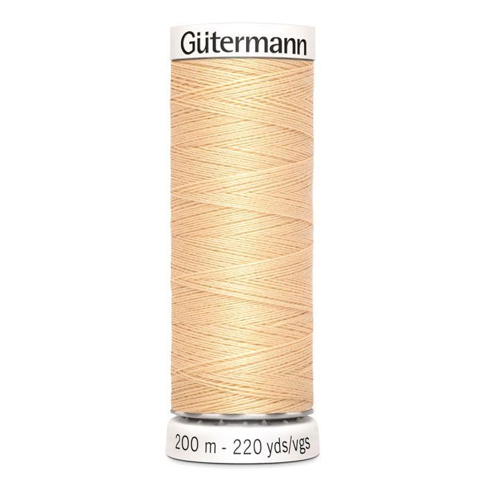 Fil tout textile - GUTERMANN - 200m - Couleur Beige - 1 bobine - Matière Textile