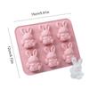 Easter Bunny Candles Moulds Easy To Demold Silicone Easter Plaster Mould Soft Elasticity for Handmade Wax Soap Craft Home Decor