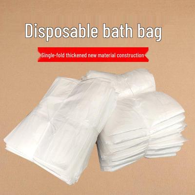 Thickened Disposable Bath Bag for Adults - Single Sheet for Home, Hotel, or Salon Use