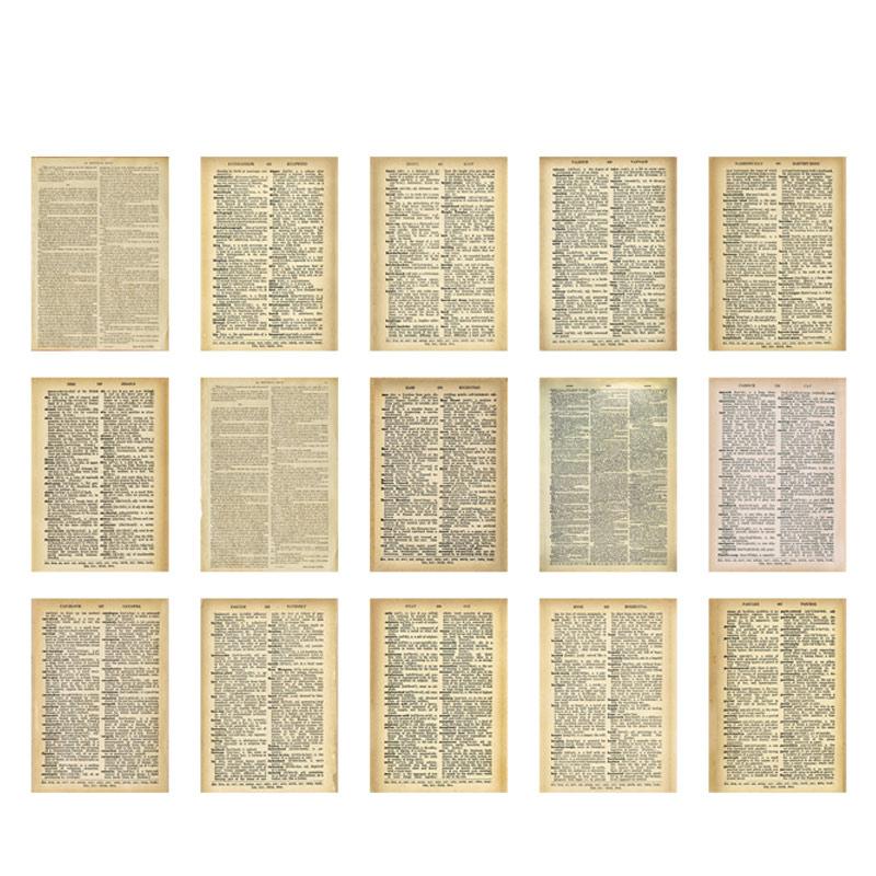 30 Pcs Vintage Old Newspaper Background Paper DIY Diary Album Scrapbooking Collage Material Paper Junk Journal Supplies