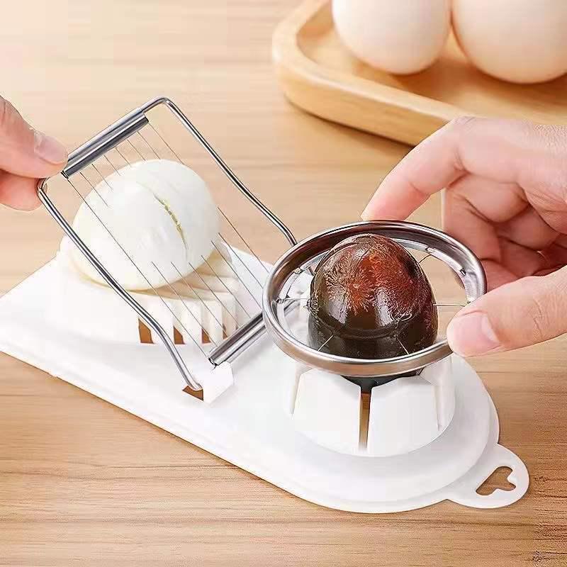 Multifunctional Egg and Century Egg Slicer with Petal Cutter