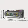 Solar Wireless TPMS Car Tire Pressure and Temperature Monitor with External Sensors
