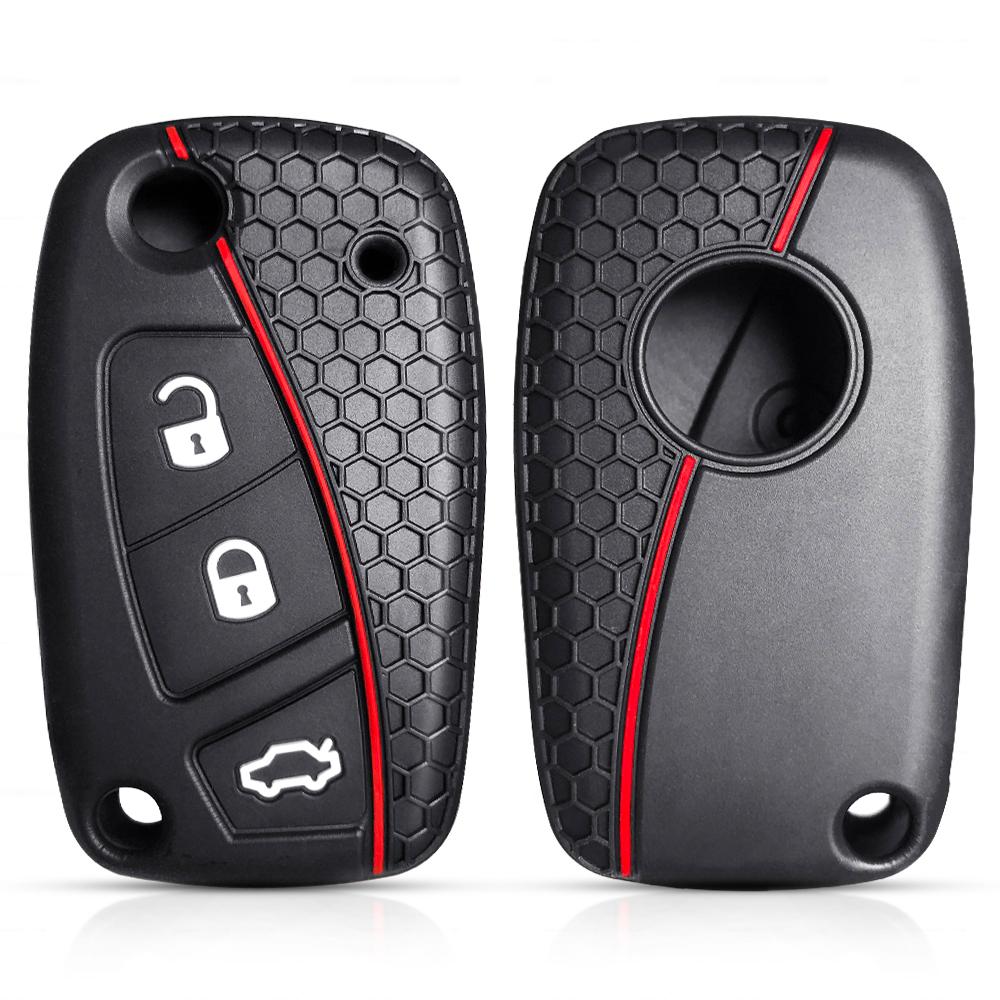 

Силиконовый чехол для ключа-брелока для Fiat Panda Idea Stilo Ducato Bravo 500 Doblo Grande Punto Bravo Минивэн Linea 3-кнопочный пульт